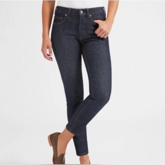 Everlane Womens Size 28 The Ankle Dark Blue Mid Rise Jeans Minimalist Denim - Picture 2 of 14